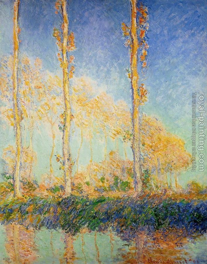 Claude Oscar Monet : Poplars in the Autumn
